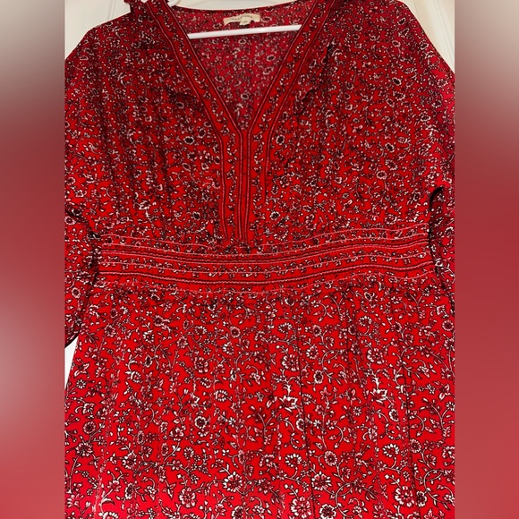 Max Studio Women's 3/4 Sleeve Tiered Bubble Crepe Dress. Size XS - Picture 6 of 7